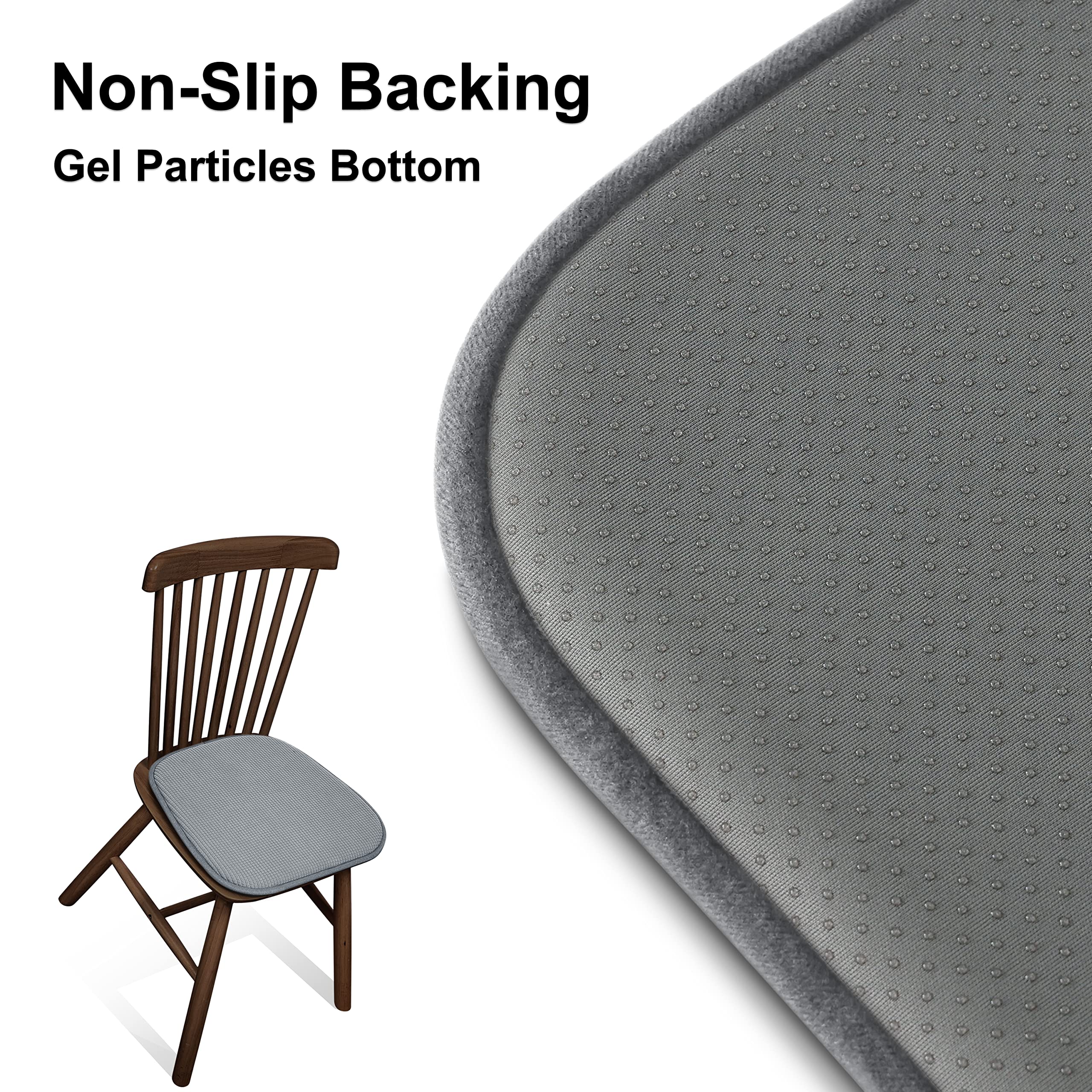 Dining Chair Cushions Soft Velvet Non Slip Chair Pads - Shinnwa