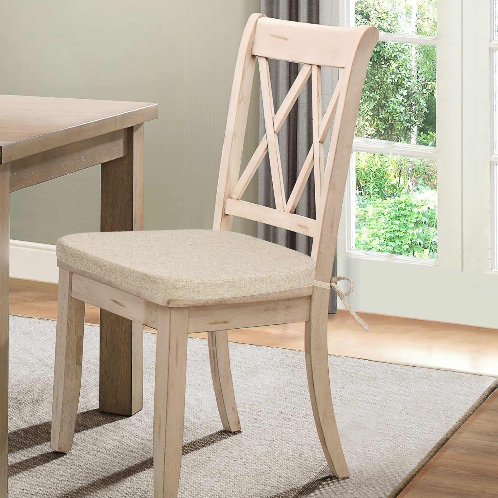 Memory Foam Dining Chair Cushions Comfy Dual-layer Seat Cushions - Shinnwa