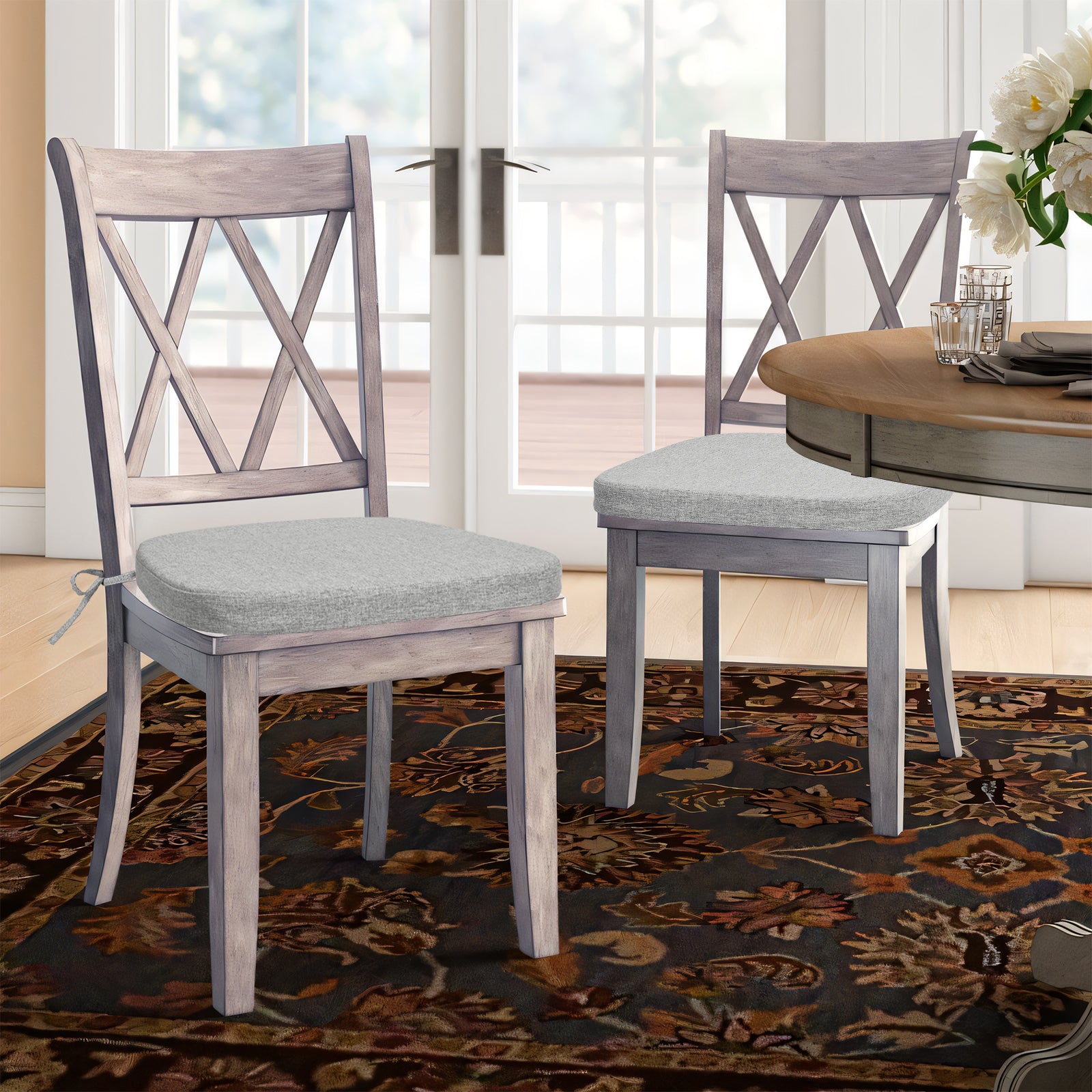 Memory Foam Dining Chair Cushions Comfy Dual-layer Seat Cushions - Shinnwa