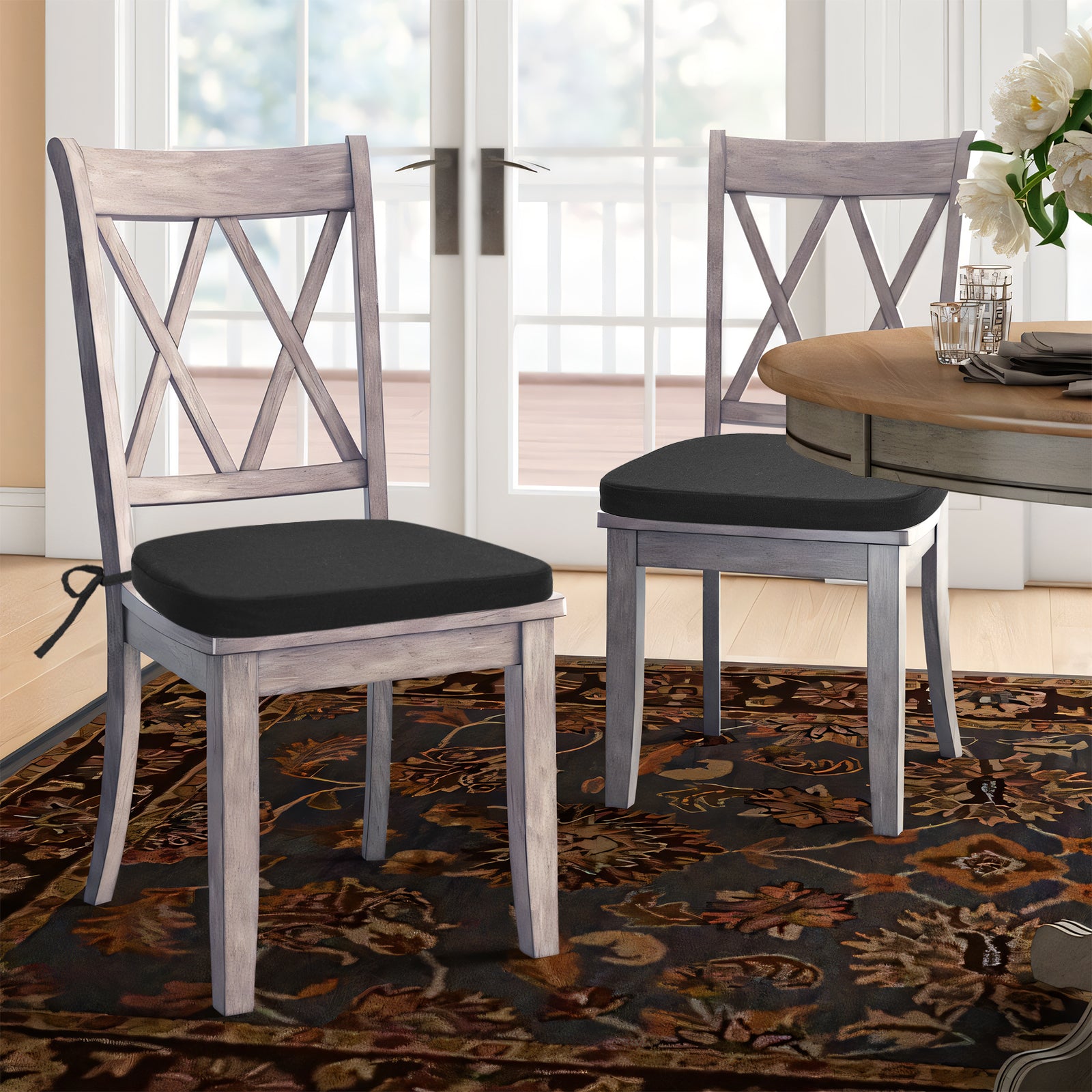 Memory Foam Dining Chair Cushions Comfy Dual-layer Seat Cushions - Shinnwa