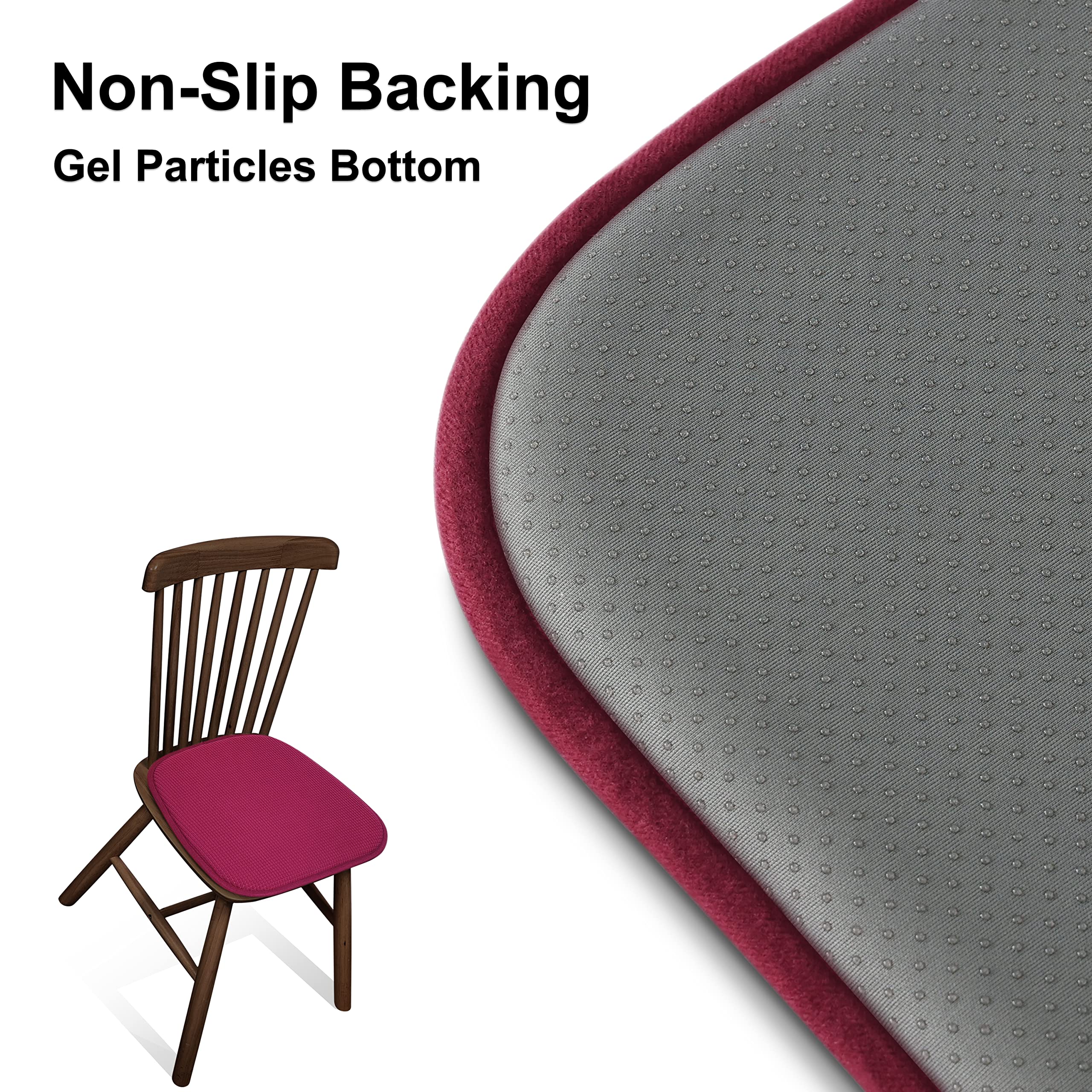 Dining Chair Cushions Soft Velvet Non Slip Chair Pads - Shinnwa